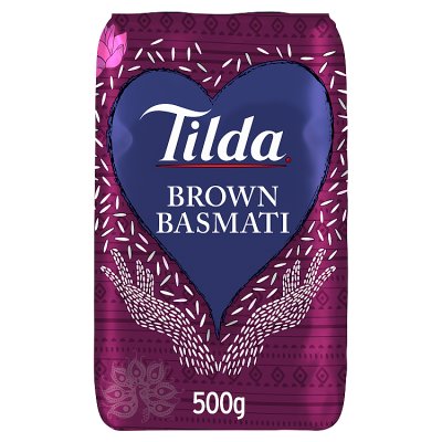 Tilda brown basmati rice 500g (British brand)