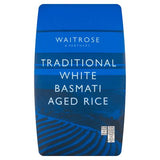 Waitrose white basmati aged rice 2kg, imported from the UK