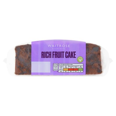 Waitrose rich fruit cake with sultanas and cherries (British brand)