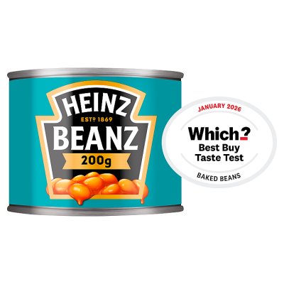 Heinz tinned baked beans single serve 200g, UK version