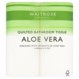 Waitrose aloe vera bathroom tissue 4 rolls, imported from the UK