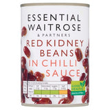 Waitrose red kidney beans in chilli sauce 395g (British brand)