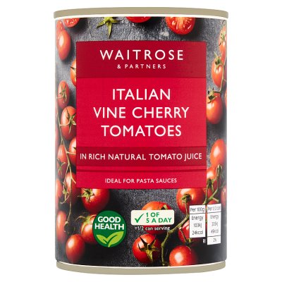 Waitrose Italian Vine cherry tomatoes 400g, UK version