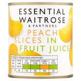 Waitrose peach slices in grape juice 205g - British product