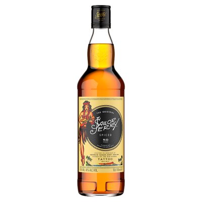 Sailor Jerry spiced rum 70cl bottle - British product