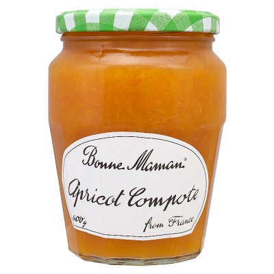 Bonne Maman apricot compote 600g jar, imported from the UK