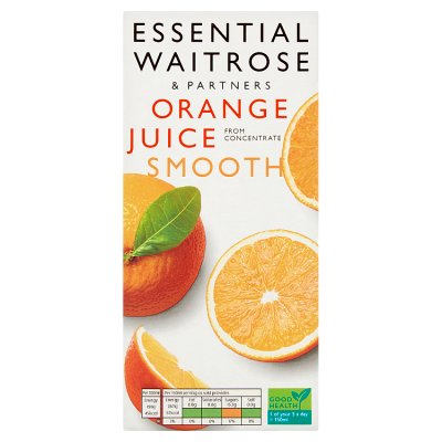 Waitrose Essential orange juice 1 litre (British brand)