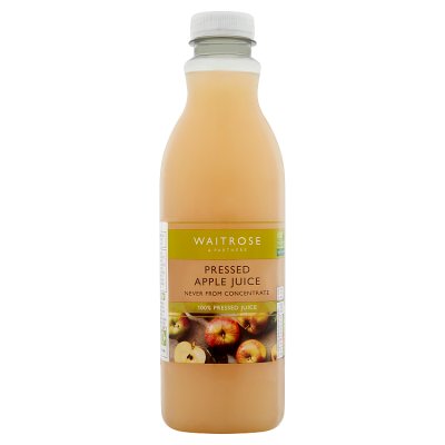 Waitrose pressed apple juice 1 litre - British product