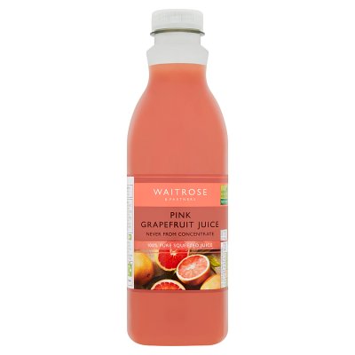 Waitrose pink grapefruit fruit juice 1 litre, imported from the UK