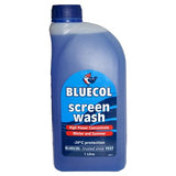 Bluecol automotive screen wash 1 litre bottle (British brand)