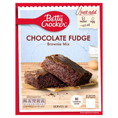 Betty Crocker chocolate fudge brownie mix 415g, imported from the UK