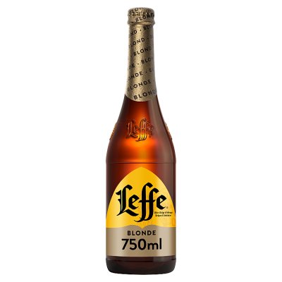 Leffe Blonde Belgian abbey beer 75cl - British product