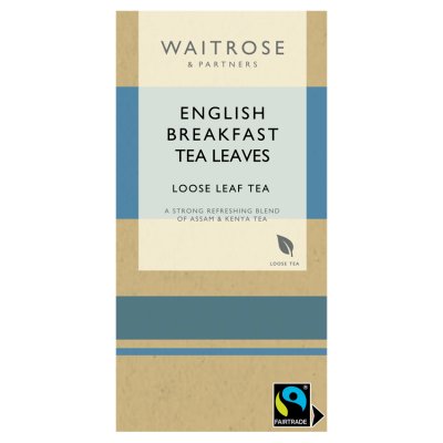 Waitrose English Breakfast loose leaf tea 125g - British product