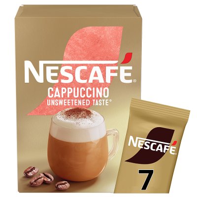 Nescafe cappuccino unsweetened sachets 7 pack (British brand)