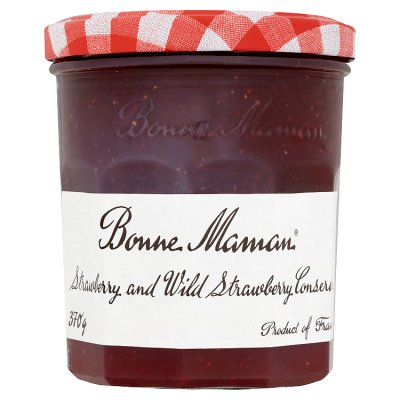 Bonne Maman strawberry and wild strawberry conserve 370g, UK version