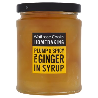 Cooks' Ingredients stem ginger in syrup 350g jar (British brand)