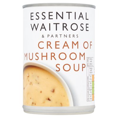 Waitrose cream of mushroom soup 400g (British brand)