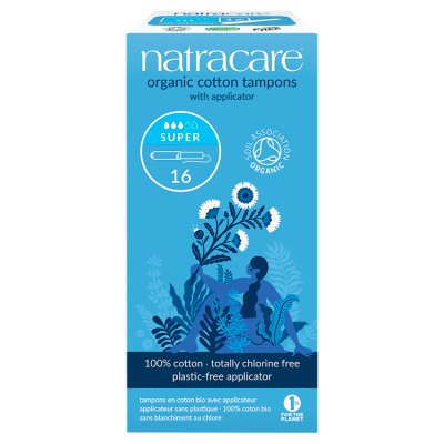 Natracare Super organic tampons 16s - British product