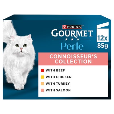 Gourmet Perle Connoisseur's Selection wet cat food 12x85g - British product