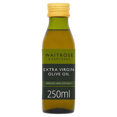 Waitrose extra virgin olive oil 250ml bottle (British brand)