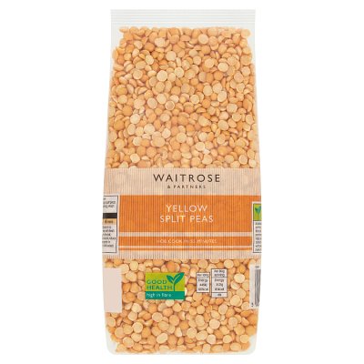 Waitrose yellow split peas 500g, imported from the UK