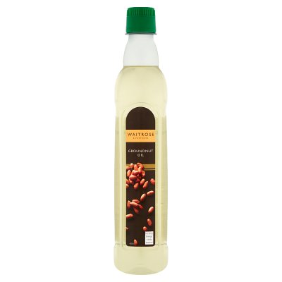 Waitrose groundnut oil 500ml bottle (British brand)