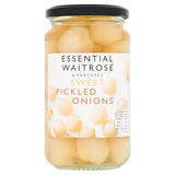 Waitrose Essential sweet pickled onions 440g jar - British product