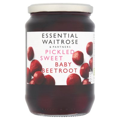 Waitrose Essential sweet pickled baby beetroot 710g - British product