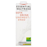 Waitrose Essential unsweetened soya drink 1 litre, UK version