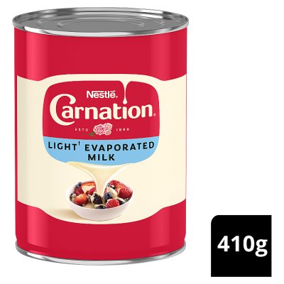 Nestlé Carnation Light Evaporated Milk 410g, imported from the UK