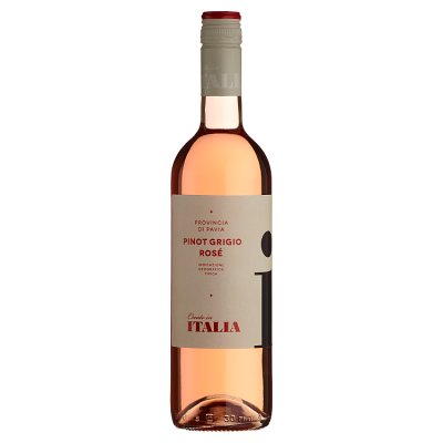 Italia Pinot Grigio Rosé wine 75cl, imported from the UK