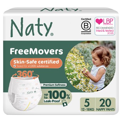 Naty FreeMovers nappy pants size 5 20s - British product