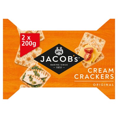 Jacob's Original cream crackers twin pack 2x200g - British product