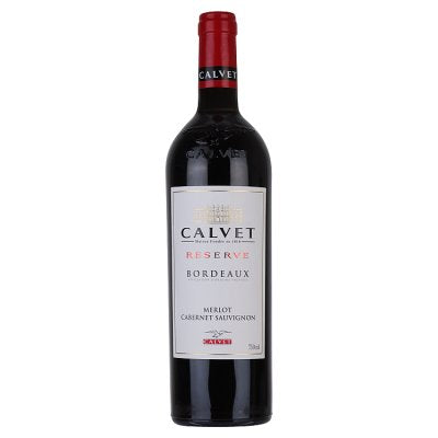 Calvet Reserve Merlot Cabernet Sauvignon red wine 75cl, UK version