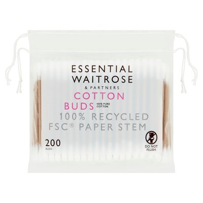 Waitrose Essential cotton buds 200s, imported from the UK