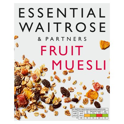 Waitrose Essential fruit muesli with dried fruit 1kg (British brand)