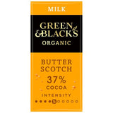 Green & Black's organic butterscotch milk chocolate bar 90g (British brand)