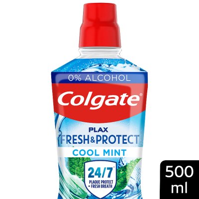 Colgate Plax Cool Mint mouthwash 500ml (British brand)