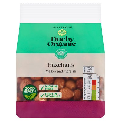 Waitrose Duchy Organic hazelnuts 150g, imported from the UK