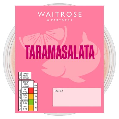 Waitrose taramasalata dip 170g pot - British product
