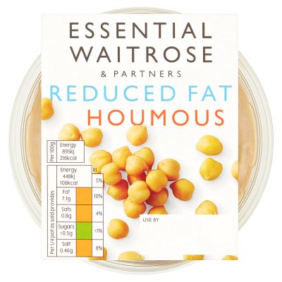 Waitrose reduced fat houmous 200g, imported from the UK