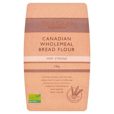 Waitrose Canadian bread wholemeal flour 1.5kg, UK version