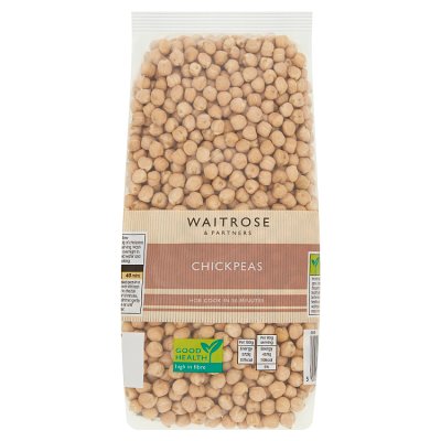 Waitrose chickpeas dried 500g, imported from the UK