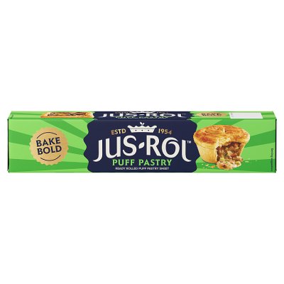 Jus-Rol ready rolled puff pastry sheet 320g, imported from the UK