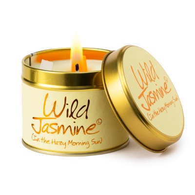 Lily-Flame candle tin jasmine 230g - British product