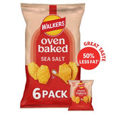 Walkers Baked Sea Salt crisps 6x22g multipack, UK version