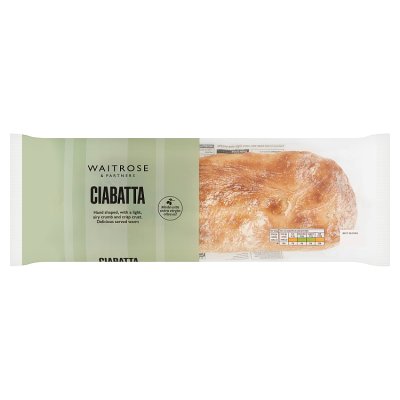 Waitrose plain ciabatta bread, UK version