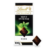 Lindt Excellence dark mint chocolate bar 100g (British brand)