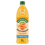 Robinsons Fruit & Barley orange squash 1 litre, imported from the UK