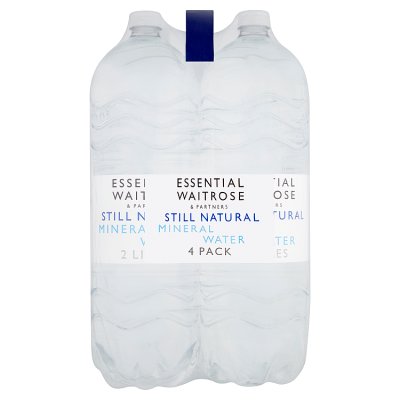 Waitrose Essential still natural mineral water 4x2L, UK version